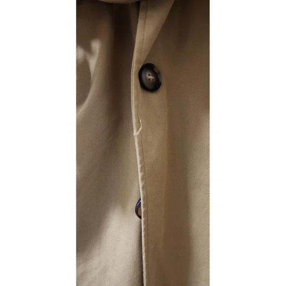 Nili Lotan Women's XL Classic Tan Double Breasted Belted Trench Coat Luxury Chic - Picture 5 of 8